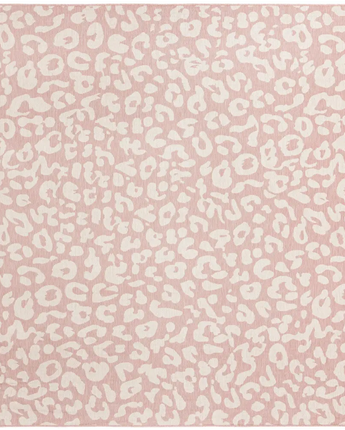Contemporary outdoor safari leopard rug - Pink Ivory / 10’ x