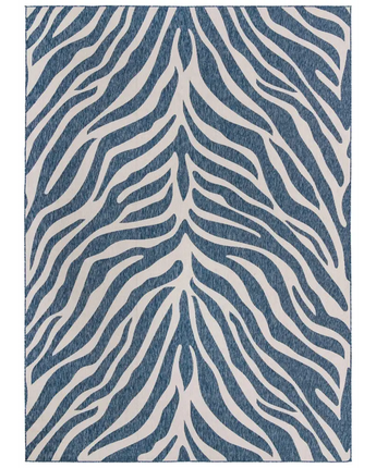 Contemporary outdoor safari tsavo rug - Blue / 10’ x 14’ 1 /