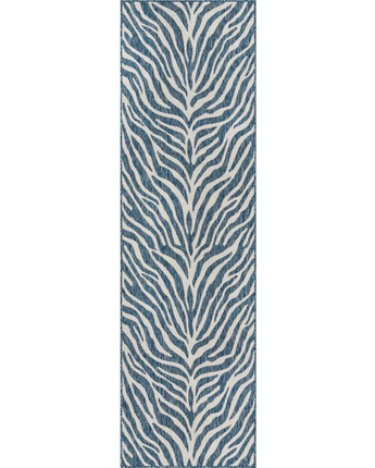 Contemporary outdoor safari tsavo rug - Blue / 2’ 11 x 10’ /