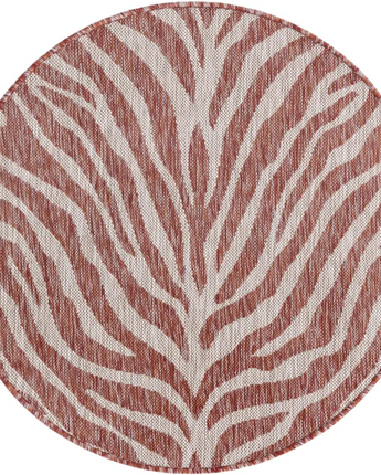 Contemporary outdoor safari tsavo rug - Rust Red / 3’ 1 x 3’