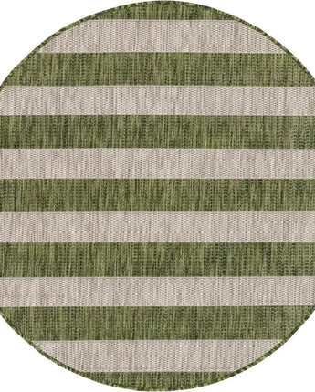 Contemporary outdoor striped distressed stripe rug - Green /
