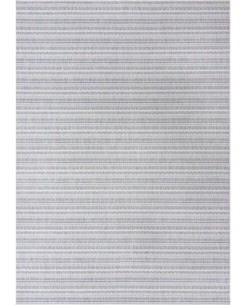 Contemporary outdoor striped maia rug - Light Blue / 10’ x