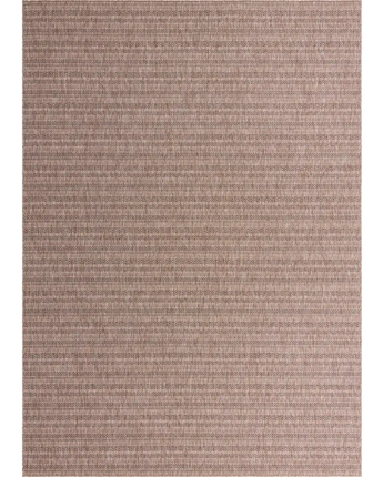 Contemporary outdoor striped maia rug - Natural / 10’ x 14’