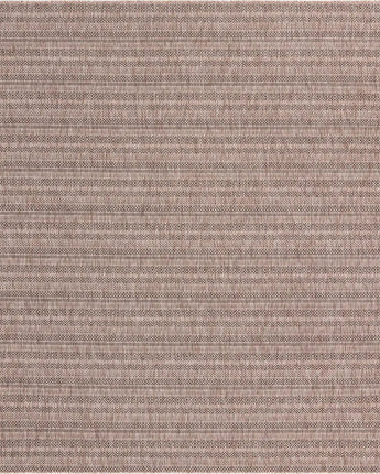 Contemporary outdoor striped maia rug - Natural / 10’ x 10’