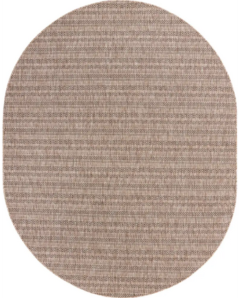 Contemporary outdoor striped maia rug - Natural / 7’ 10 x