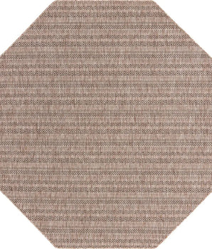 Contemporary outdoor striped maia rug - Natural / 7’ 10 x 7’