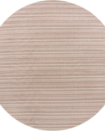 Contemporary outdoor striped maia rug - Red / 10’ x 10’ /