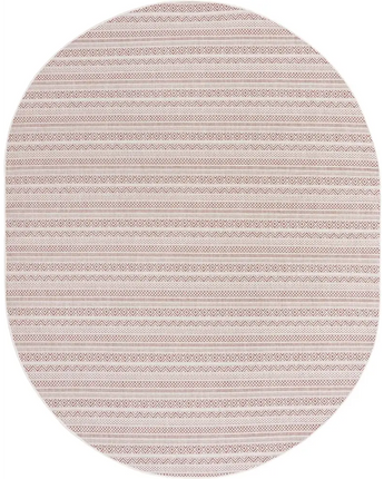 Contemporary outdoor striped maia rug - Red / 7’ 10 x 10’ /