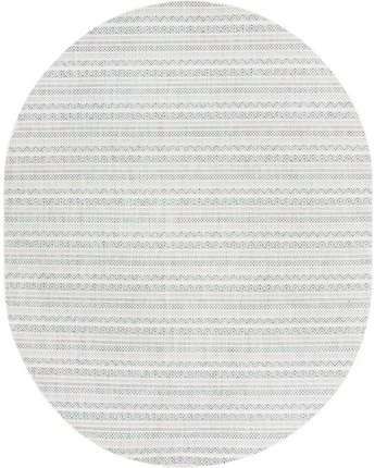 Contemporary outdoor striped maia rug - Teal / 7’ 10 x 10’ /