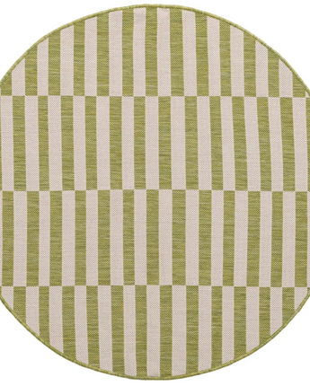 Contemporary outdoor striped striped rug - Green / 4’ 1 x 4’