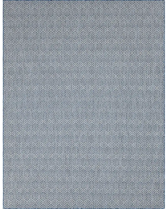 Contemporary outdoor trellis deco trellis rug - Blue / 9’ x