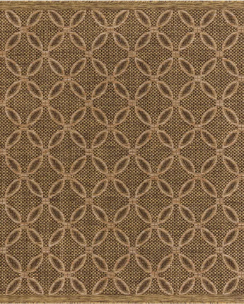 Contemporary outdoor trellis spiral rug - Light Brown / 5’ 4