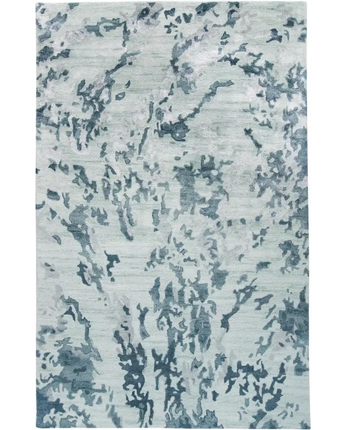 Dryden Contemporary Abstract - Gray / Teal / Rectangle / 2’ 