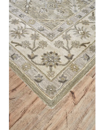 Eaton Floral Diamond Persian Wool - Area Rugs