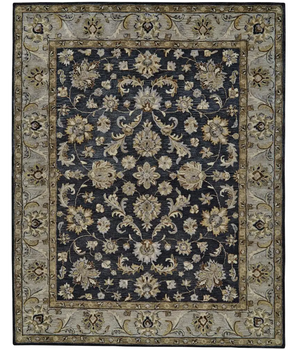 Eaton Traditional Persian Wool Rug - Blue / Gray / Rectangle