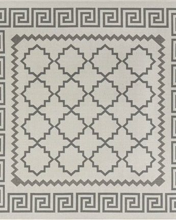 Eclectic outdoor trellis stars rug - Gray / 6’ 1 x 6’ 1 /