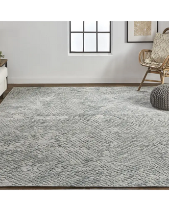 Elias abstract crosshatch accent rug - Area Rugs