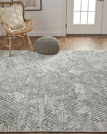 Elias abstract crosshatch accent rug - Area Rugs