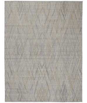 Elias abstract diamond accent rug - Gray / Taupe / 5’ x 8’ /