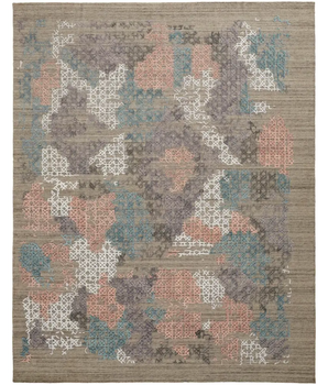 Elias over tufted space dyed accent rug - Area Rugs