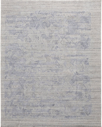 Elias over tufted space dyed rug - Blue / Gray / 5’ x 8’ /