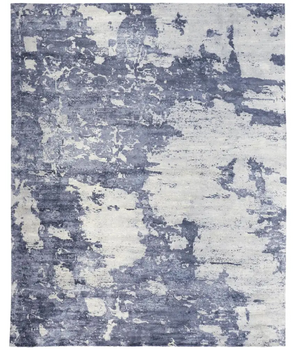 Emory Handwoven Lustrous Brushstroke - Blue / Rectangle / 2’