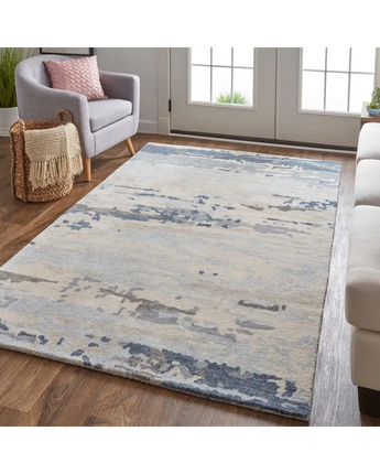 Everley abstract tufted wool rug - Rugs