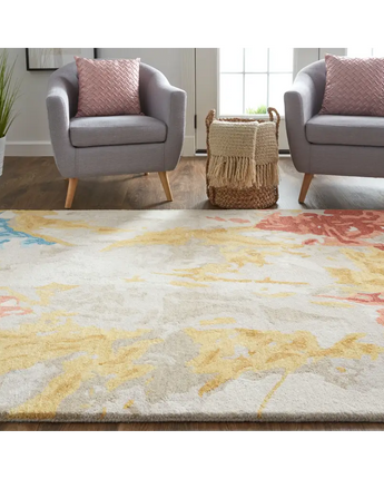 Everley abstract tufted wool rug - Rugs