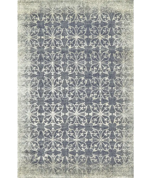 Fiona Distressed Ornamental Rug - Brown / Gray / Rectangle /