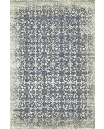 Fiona Distressed Ornamental Rug - Brown / Gray / Rectangle /