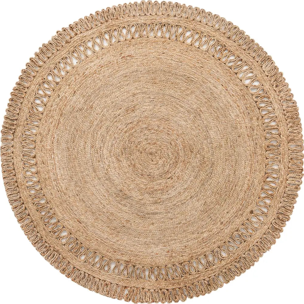 Floral Braided Jute Rug - Rug Mart Top Rated Deals + Fast & Free Shipping