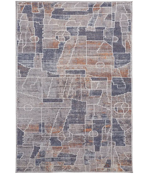 Francisco southwestern graphic rug - Blue / Multi / 4’ x 6’