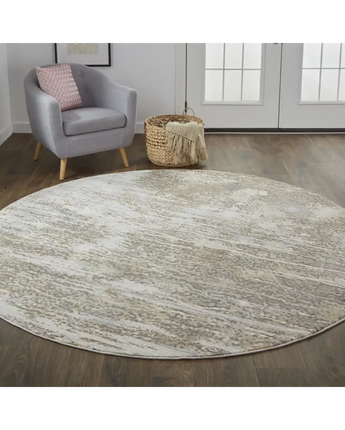 Frida Distressed Abstract Prismatic Rug - Area Rugs