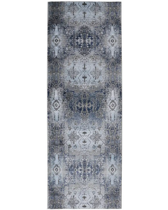 Gaspar Modern Abstract Deco - Blue / Runner / 2’-10 x 8’ 