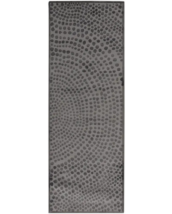 Gaspar Modern Dotted Texture Rug - Gray / Silver / Runner / 