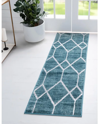 Geometric matrix contemporary rug - Area Rugs