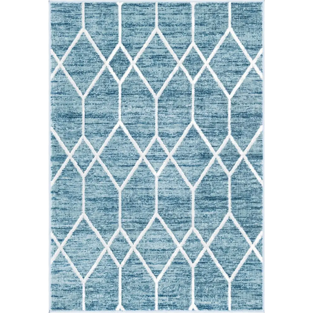 Geometric Matrix Contemporary Rug - Rug Mart Top Rated Deals + Fast & Free Shipping
