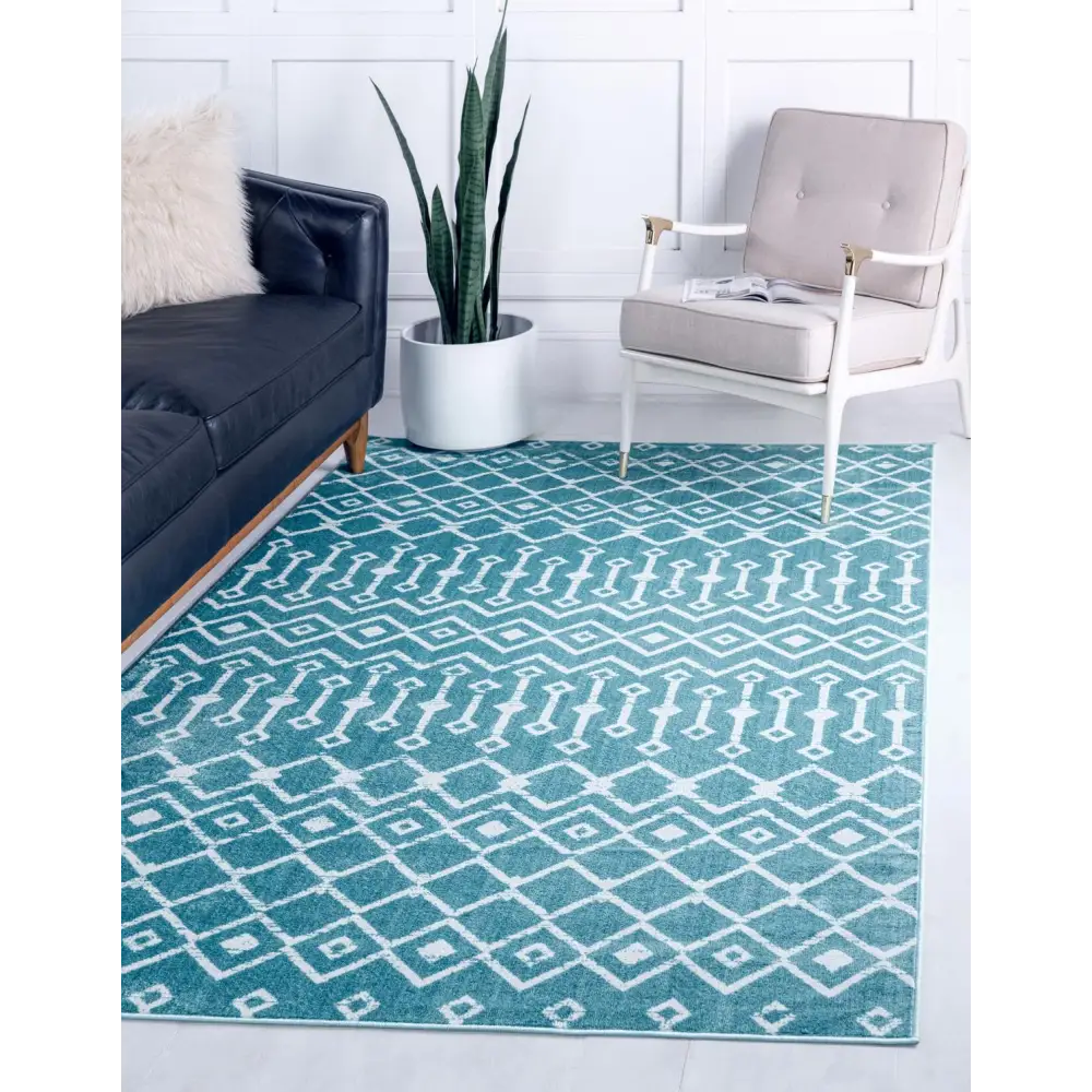 Geometric moroccan trellis rug (large rectangular) - Area