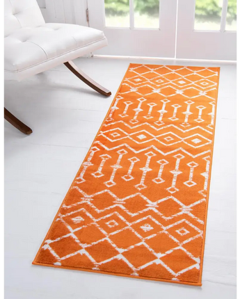 Geometric moroccan trellis rug (runner & square) - Area Rugs