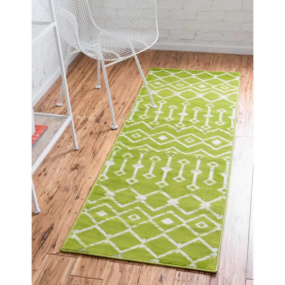 Geometric moroccan trellis rug (runner & square) - Area Rugs