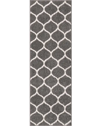 Geometric Rounded Trellis Frieze Rug (Runners) - Rug Mart Top Rated Deals + Fast & Free Shipping