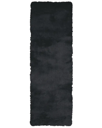 Indochine Plush Shag Rug with Metallic Sheen - Black / 