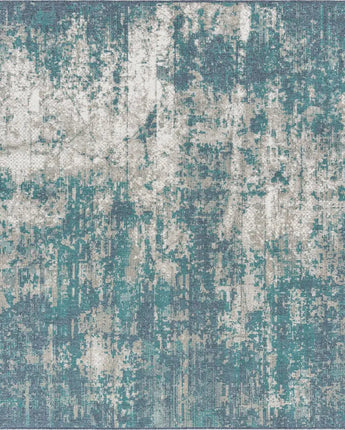 Industrial outdoor coastal okyanus rug - Blue / 7’ 10 x 7’