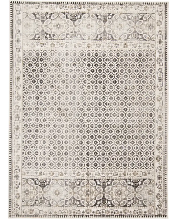 Kano Distressed Mosaic - White / Gray / Rectangle / 2’-2 x 