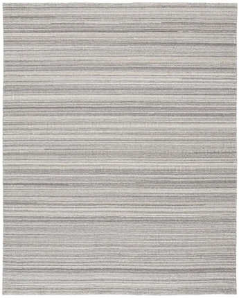 Keaton Handmade Striped Wool Rug - Tan / White / Rectangle /