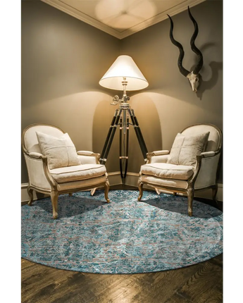 Keats Scroll Print Textured - Rug Mart Top Rated Deals + Fast & Free Shipping