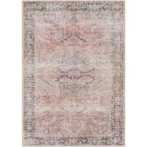 Kyoto Washable Area Rug - Pink / Rectangle / 5x7 - Area Rugs