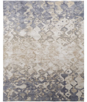 Laina contemporary watercolor rug - White / Blue / Rectangle