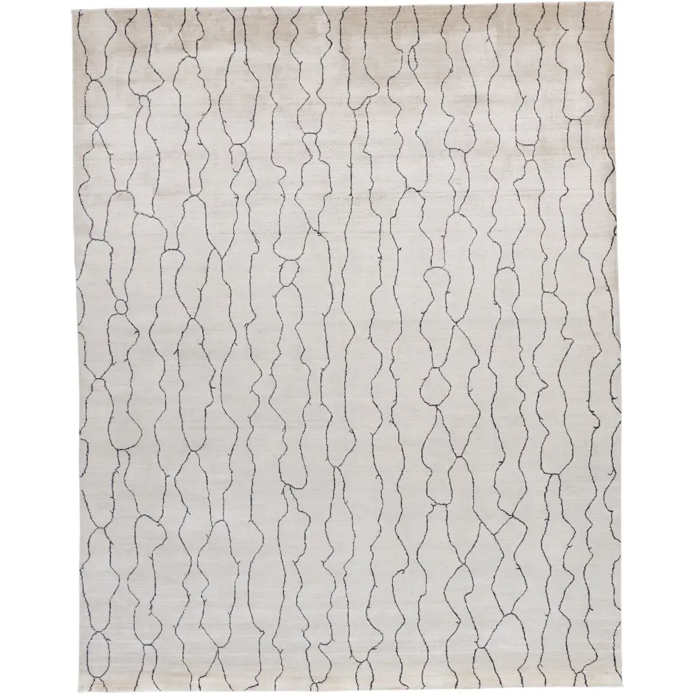 Lennox Modern Scandinavian - White / Gray / Rectangle / 2’ x