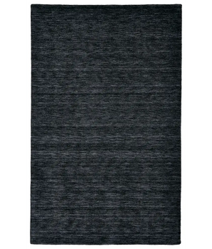 Luna Hand Woven Marled Wool Rug - Black / Gray / Rectangle /